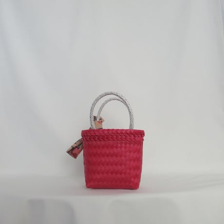 【8月10日(月)〜順次発送】 Bag×Handkerchief［B］Mekearibag (Size : XS) _Cassis × Yasashii Purple
