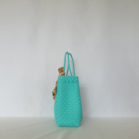 【10月19日(月)〜10月23日(金)発送】  Bag×Handkerchief［E］Gummy bag (Size : S) _ Teal