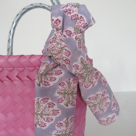 【10月13日(火)〜10月16日(金)発送】 Bag×Handkerchief［B］Mekearibag (Size : XS) _ Pink Mirage