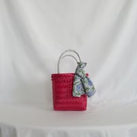 【9月24日(木)〜9月25日(金)発送】 Bag×Handkerchief［B］Mekearibag (Size : XS) _Cassis × Yasashii Purple