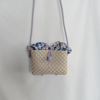 【7月6日(月)〜7月10日(金)発送】 Bag×Handkerchief［H］Hello bag ' gingham ' _ Earl Grey Milk Tea