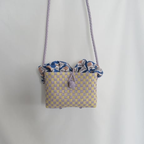 【7月6日(月)〜7月10日(金)発送】 Bag×Handkerchief［H］Hello bag ' gingham ' _ Earl Grey Milk Tea