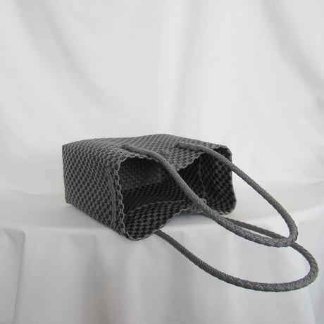【7月27日(月)〜7月31日(金)発送】 Gummy Bag No.18 (Size: M) ' gingham ' _Charcoal Clay