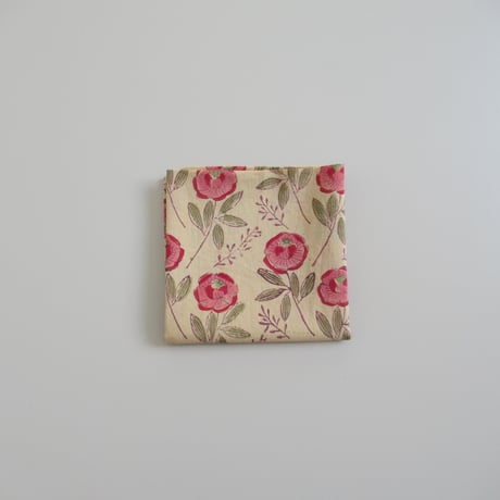 【8月24日(月)〜8月28日(金)発送】 Indian Cotton Handkerchief [B]-SAND88