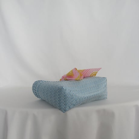 【8月3日(月)〜8月7日(金)発送】 Bag×Handkerchief［A］Mekearibag (Size : S) _Powder Blue