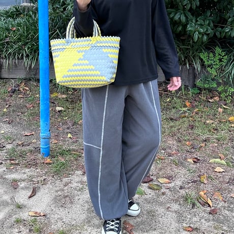 【11月2日(月)〜11月6日(金)発送】  Mekearibag No.109 (Size: S) _Yellow Silver (cross)