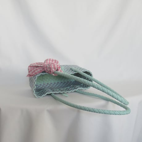 【8月31日(月)〜順次発送】 Bag×Handkerchief［H］Panini 'gingham'_Orchid Dew
