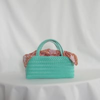 【7月6日(月)〜7月10日(金)発送】 Bag×Handkerchief［F］Mekearibag BOUQUET _ Peacock Green