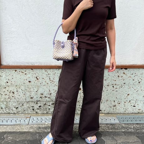 【7月21日(火)〜7月24日(金)発送】 Bag×Handkerchief［G］BÉBÉ BAG _Earl Grey Milk Tea