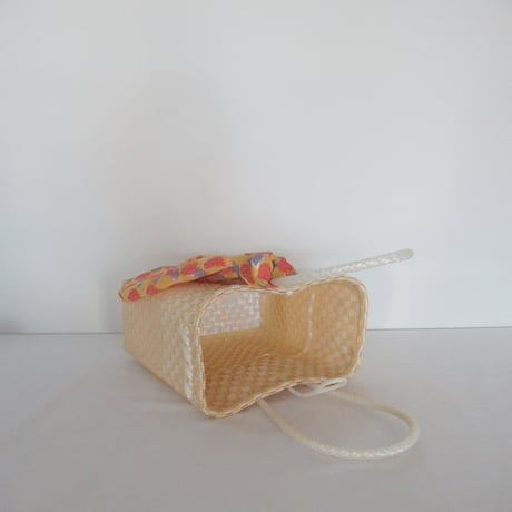 【9月28日(月)〜10月2日(金)発送】  Bag×Handkerchief［C］Gummy bag ' gingham ' (Size : S) _ Custard Fizz