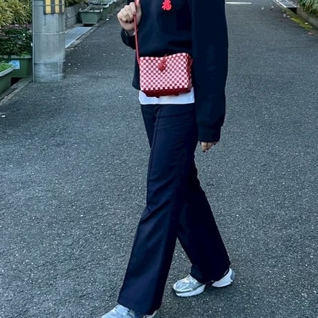 【10月26日(月)〜10月30日(金)発送】 Hello Bag No.22 ' gingham '_Poppy