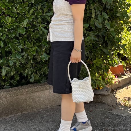 【8月31日(月)〜順次発送】 BÉBÉ BAG No.3 ' gingham ' _Sugar