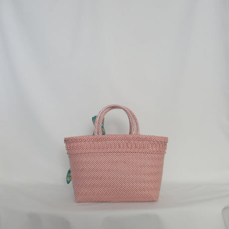 【8月10日(月)〜順次発送】 Bag×Handkerchief［E］Mekearibag (Size : S) _Yasashii Pink