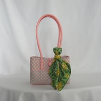 【8月3日(月)〜8月7日(金)発送】 Bag×Handkerchief［H］Panini 'gingham'_Cotton Candy