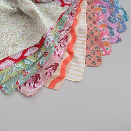 【8月3日(月)〜8月7日(金)発送】  Indian Cotton Handkerchief [D] - AB7