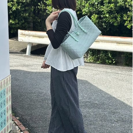 【10月13日(火)〜10月16日(金)発送】 BOSTON BAG No.15  'gingham' _Orchid Dew