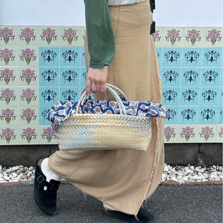 【9月28日(月)〜10月2日(金)発送】 Bag×Handkerchief［I］Mekearibag BOUQUET _ Milk Tea × Gomashio