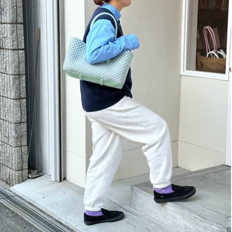【10月13日(火)〜10月16日(金)発送】 BOSTON BAG No.15  'gingham' _Orchid Dew