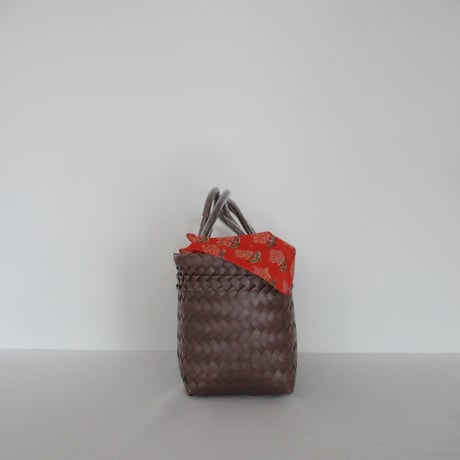 【10月13日(火)〜10月16日(金)発送】 Bag×Handkerchief［I］Mekearibag BOUQUET _ Mocha Brown