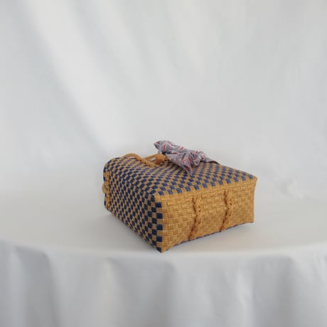 【7月27日(月)〜7月31日(金)発送】  Bag×Handkerchief［E］Gummy bag ' gingham ' (Size : S) _ Blueberry Pie