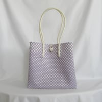 【10月26日(月)〜10月30日(金)発送】Gummy Bag No.28 (Size: L) ' gingham ' _Milky Purple Fizz