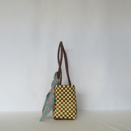 【10月19日(月)〜10月23日(金)発送】  Bag×Handkerchief［I］Panini 'gingham'_Hazelnut