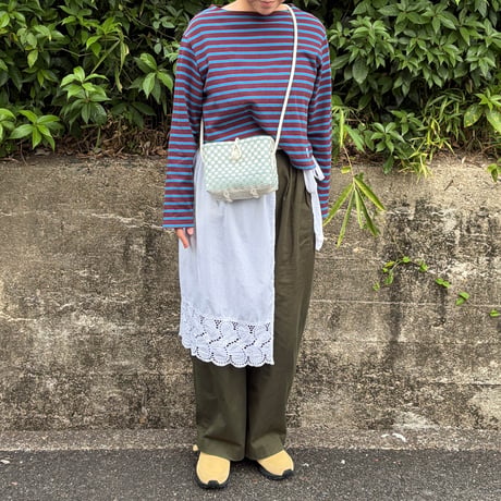 【10月26日(月)〜10月30日(金)発送】 Hello Bag No.20 ' gingham '_ Dusty Blue Fizz