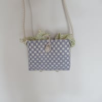 【10月13日(火)〜10月16日(金)発送】 Bag×Handkerchief［G］Hello bag ' gingham ' _Milky Purple Fizz