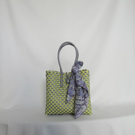 【8月31日(月)〜順次発送】 Bag×Handkerchief［F］Gummy bag ' gingham ' (Size : S) _Sparkle
