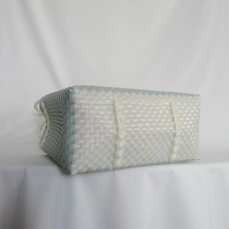【8月24日(月)〜8月28日(金)発送】 Gummy Bag No.33 (Size: L) ' gingham ' _Dusty Blue Fizz