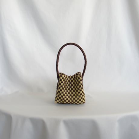 【7月27日(月)〜7月31日(金)発送】 BÉBÉ BAG No.14 ' gingham ' _ Hazelnut