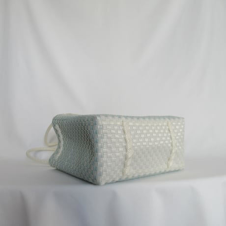 【8月24日(月)〜8月28日(金)発送】 Gummy Bag No.23 (Size: M) ' gingham ' _Dusty Blue Fizz