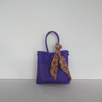 【10月13日(火)〜10月16日(金)発送】 Bag×Handkerchief［F］Gummybag (Size : S) _ Asagao Purple