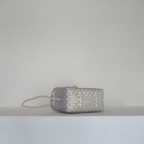 【10月13日(火)〜10月16日(金)発送】 Bag×Handkerchief［G］Hello bag ' gingham ' _Milky Purple Fizz