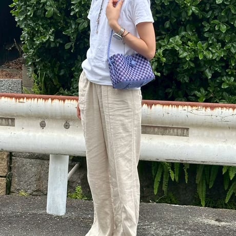 【9月28日(月)〜10月2日(金)発送】 Hello Bag No.17 ' gingham ' _Pansy