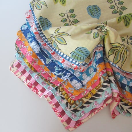 【10月19日(月)〜10月23日(金)発送】 Indian Cotton Handkerchief [I] - BLUE77