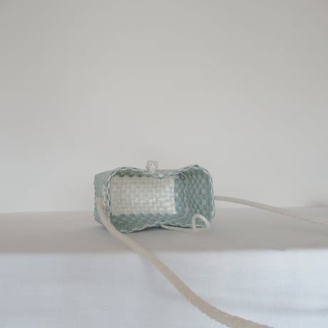 【10月13日(火)〜10月16日(金)発送】 Hello Bag No.22 ' gingham '_ Dusty Blue Fizz