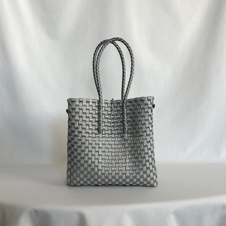 【8月10日(月)〜順次発送】 Gummy Bag No.11 (Size: S) ' gingham ' _Silver Obscura