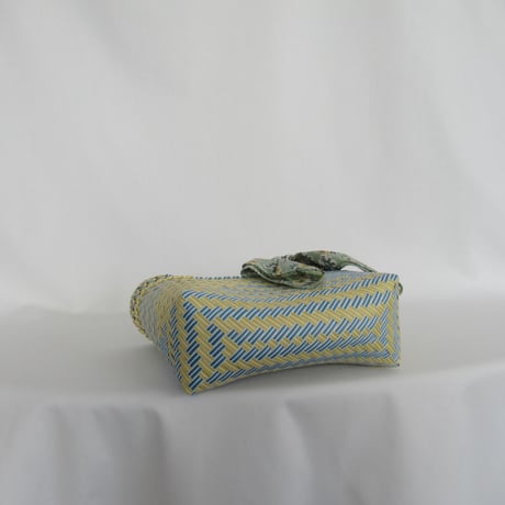 【7月21日(火)〜7月24日(金)発送】 Bag×Handkerchief［B］Mekearibag (Size : S) _Yasashii Blue×Butter