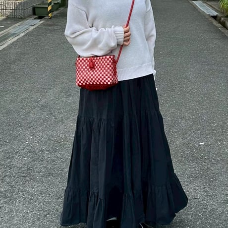 【10月26日(月)〜10月30日(金)発送】 Hello Bag No.22 ' gingham '_Poppy