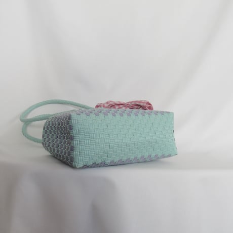 【8月31日(月)〜順次発送】 Bag×Handkerchief［H］Panini 'gingham'_Orchid Dew