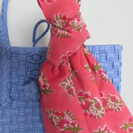 【8月10日(月)〜順次発送】 Bag×Handkerchief［F］Gummybag (Size : S) _Queen's Blue