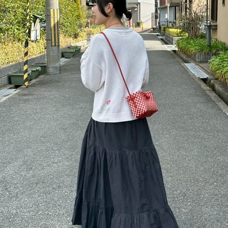 【10月26日(月)〜10月30日(金)発送】 Hello Bag No.22 ' gingham '_Poppy