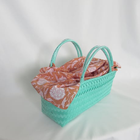 【7月6日(月)〜7月10日(金)発送】 Bag×Handkerchief［F］Mekearibag BOUQUET _ Peacock Green