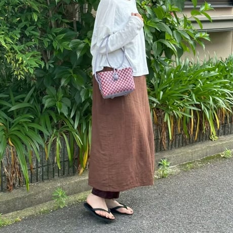 【9月7日(月)〜9月11日(金)発送】 Hello Bag No.17 ' gingham '_Humid Cherry