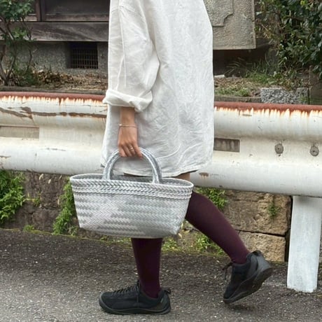 【9月28日(月)〜10月2日(金)発送】 Mekearibag BOUQUET(cross) No.7 _Silver×Yasashii Purple
