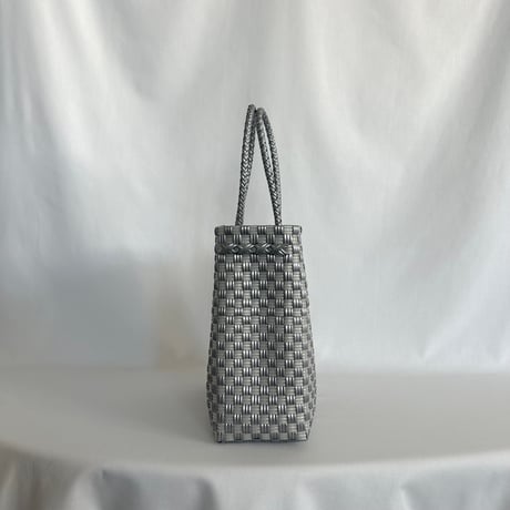 【8月10日(月)〜順次発送】 Gummy Bag No.11 (Size: S) ' gingham ' _Silver Obscura