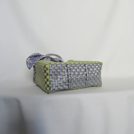 【8月31日(月)〜順次発送】 Bag×Handkerchief［F］Gummy bag ' gingham ' (Size : S) _Sparkle