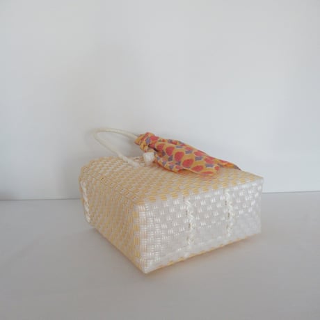 【9月28日(月)〜10月2日(金)発送】  Bag×Handkerchief［C］Gummy bag ' gingham ' (Size : S) _ Custard Fizz