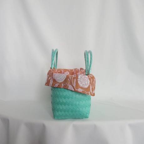 【7月6日(月)〜7月10日(金)発送】 Bag×Handkerchief［F］Mekearibag BOUQUET _ Peacock Green